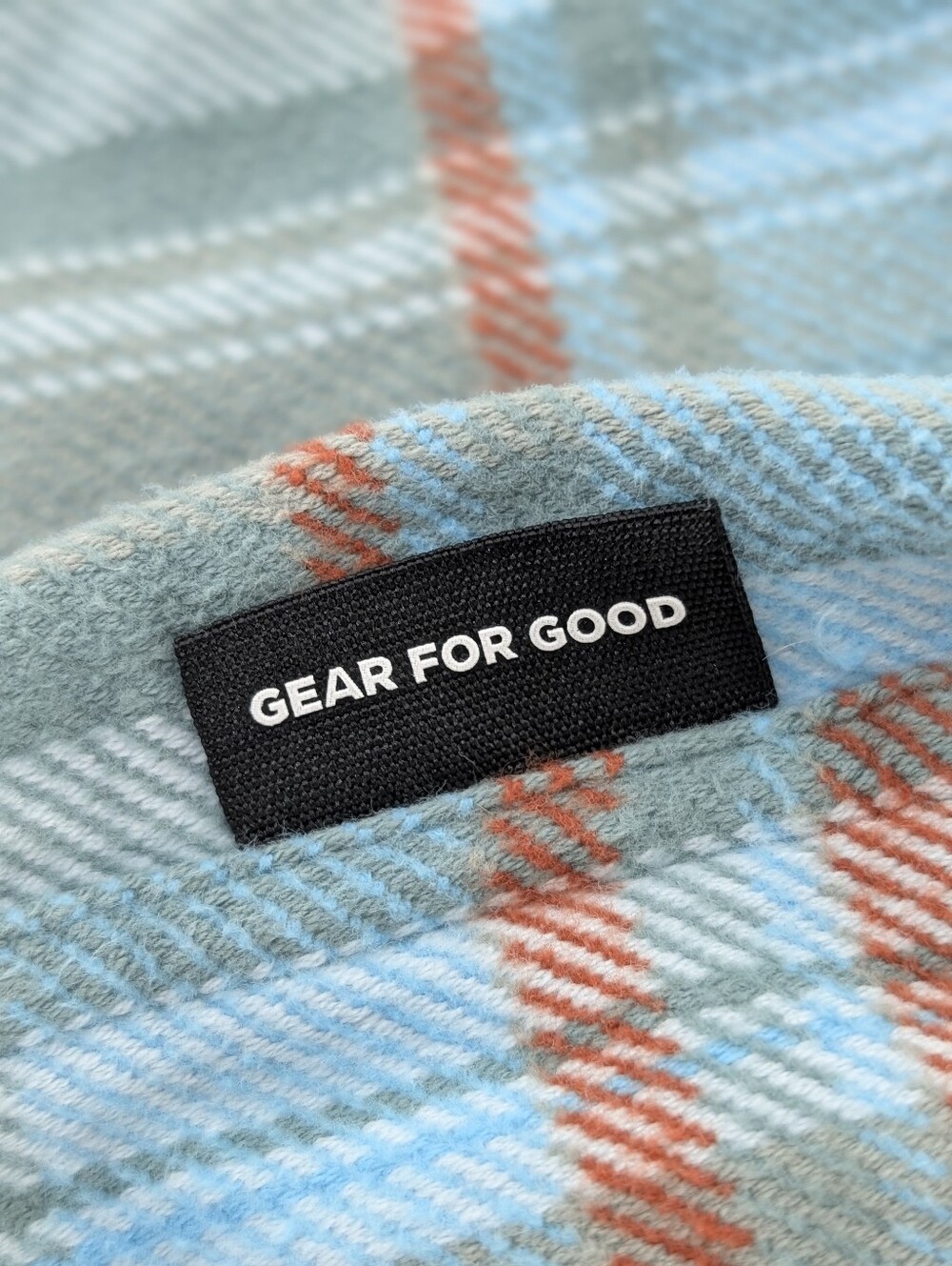 Cotopaxi M Teal Plaid Organic Cotton Heavyweight Flannel Shirt Fall Favorite EUC - Picture 5 of 13